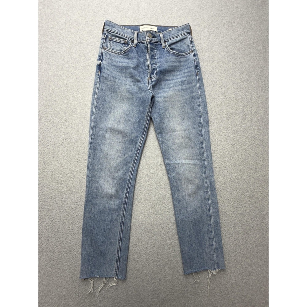 Denim Forum The Yoko High Rise Slim Jeans Womens 25 Blue‎ Light Wash 25x27.5
